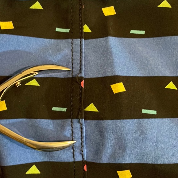 Maui and Sons Blue Geometric Swim Board Shorts Size 32 - Picture 16 of 16